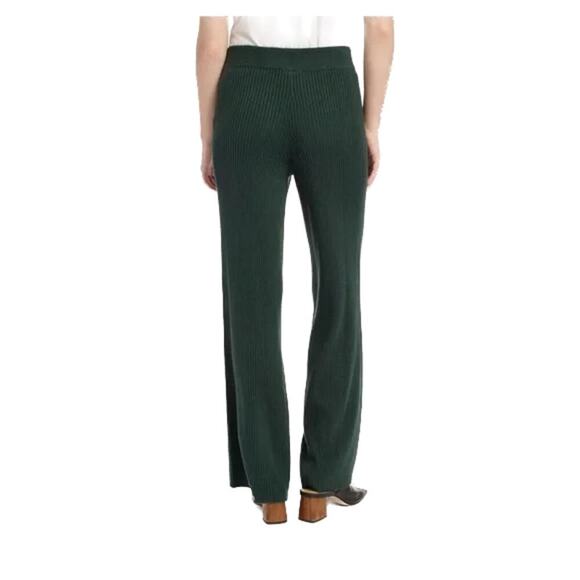 SPLENDID Cashblend Silva Wide Leg Pant Evergreen Cashmere Blend Pull-On NWT XL - Picture 2 of 8